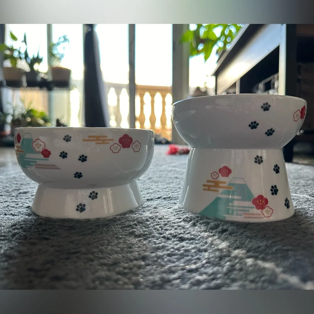 Neko Ichi Elevated Cat Water/Food Bowls